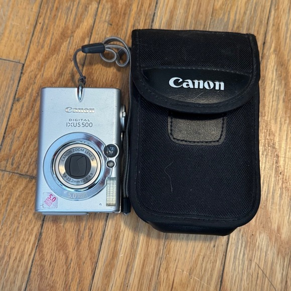 Canon Digital IXUS 500 PC1084 5.0MP Digital Camera Silver 3x OZ UNTESTED - Picture 9 of 9